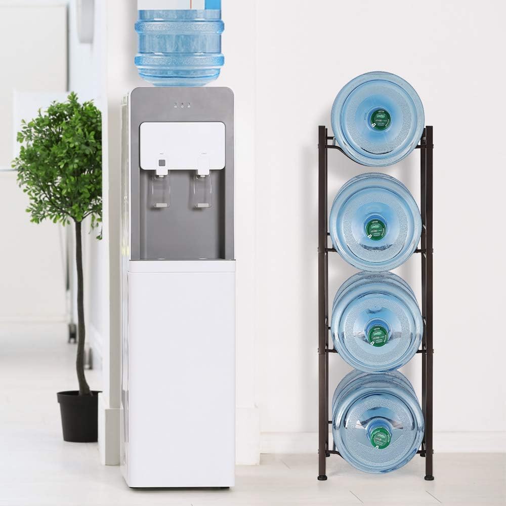 5 Gallon Water Bottle Holder Water Jug Rack Water Bottle Storage 4-Tier Water...