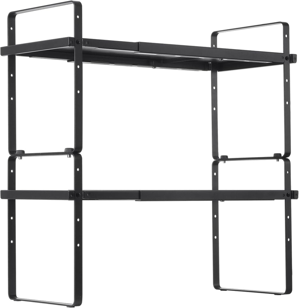 VEVOR Adjustable Kitchen Cabinet Shelf Organizer, Expandable 2 Tier Cabinet S...