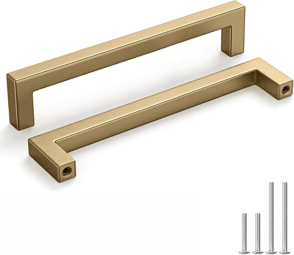 homdiy 6 Pack 7-9/16 Inch Champagne Bronze Cabinet Pulls Kitchen Handles