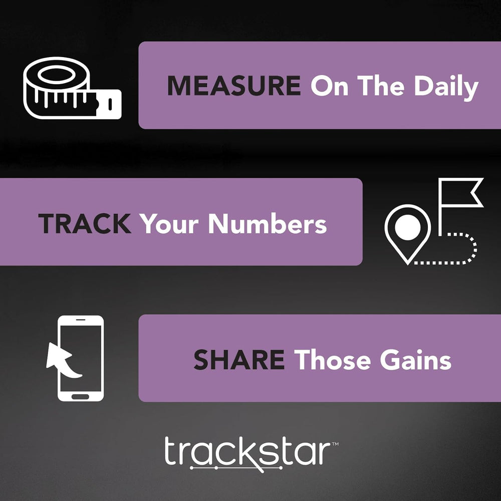 trackstar Wide-Platform Digital Body Weight Scale, Bluetooth, Black