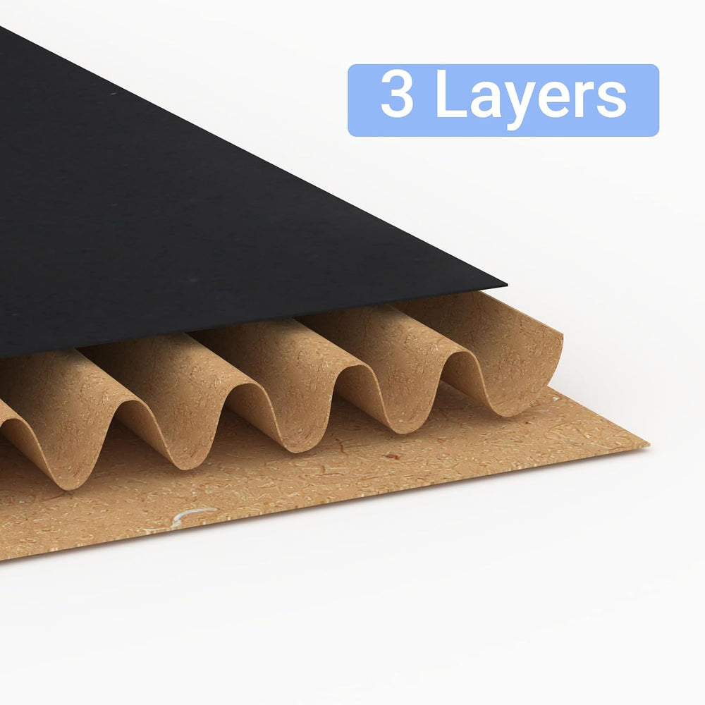 Black 12x9x4 Shipping Boxes Set of 25, Corrugated Cardboard Mailer Boxes with...