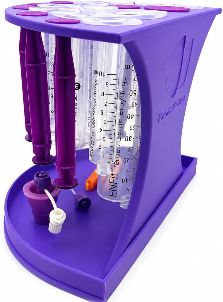 Syringe Drying Rack & Organizer – Fits Common Medicine Syringes from 10mL...