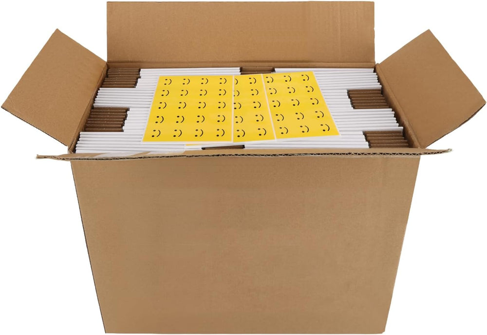 HORLIMER 9x6x2 Shipping Boxes Set of 60, White Corrugated Cardboard Mailer Bo...