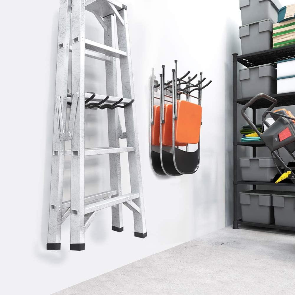 TORACK Garage Tool Organizer Hooks, 4-Pack Heavy-Duty 12" Steel Wave Hooks