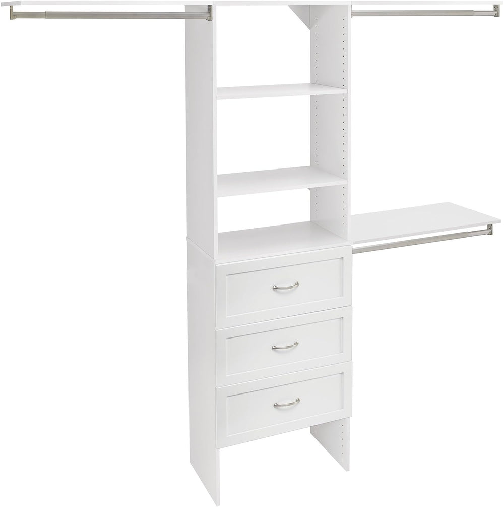 ClosetMaid 1932940 SuiteSymphony 25-Inch Closet Organizer Kit with Tower, 3 H...