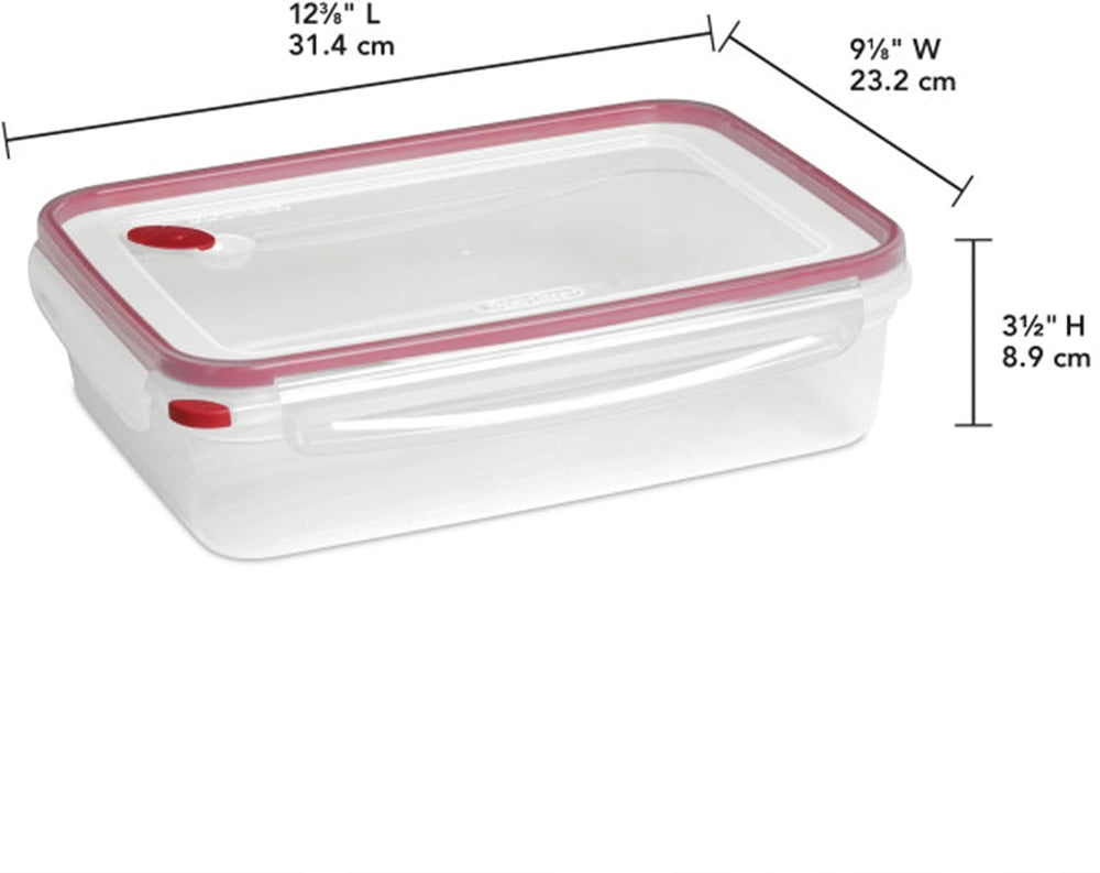 Sterilite Ultra-Seal Rectangle Airtight Food Container, 16 Cup, 8-Pack