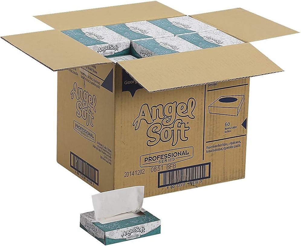 Georgia Pacific Professional 48550 Facial Tissue, White, 50 Sheets Per Box (C...