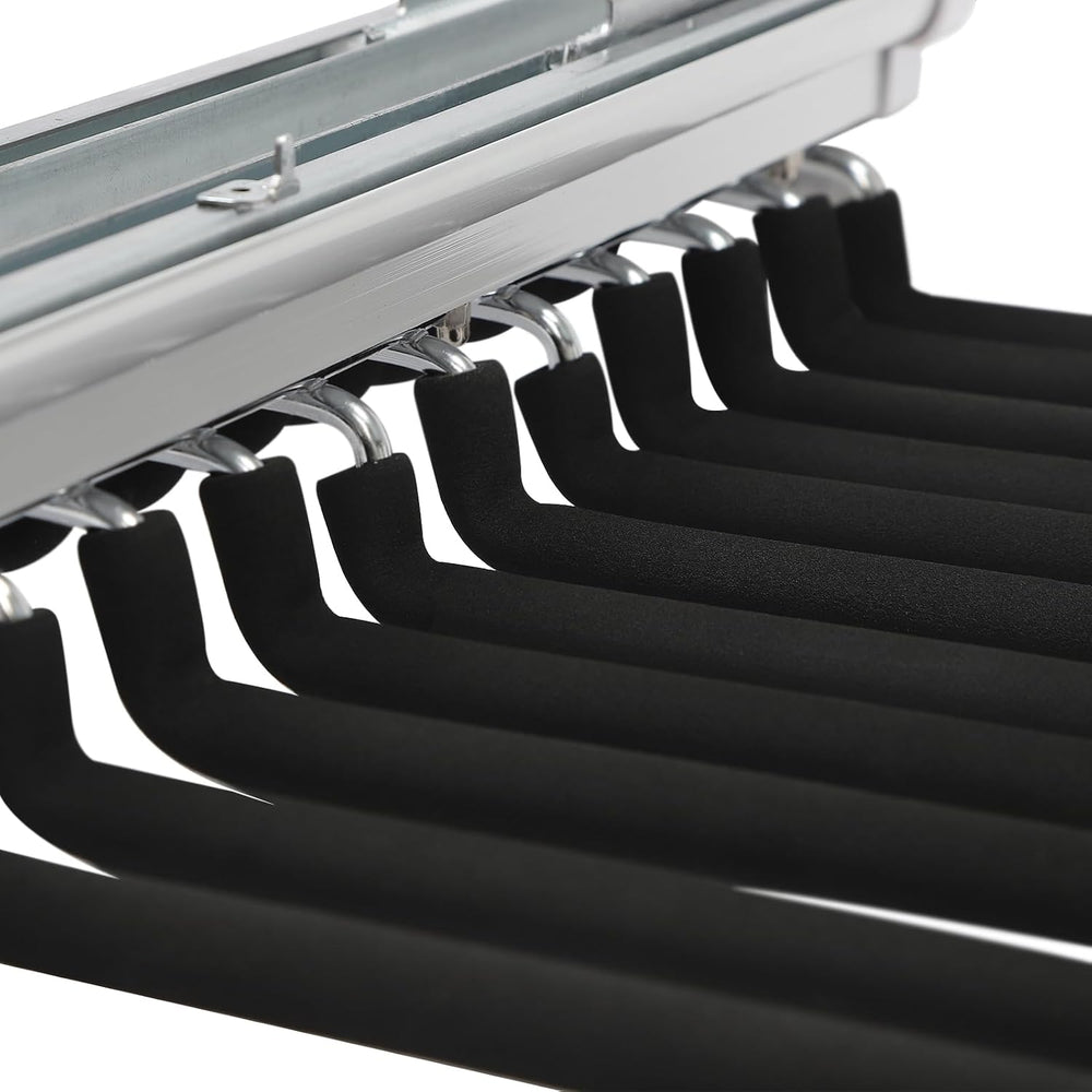 Pull Out Trousers Rack 22 Arms Steel Pull Out Pants Rack Pants Hanger Bar Clo...