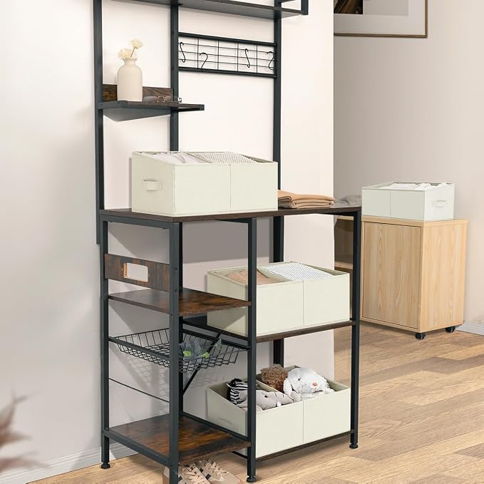 DIMJ Closet Storage Bins, 8 Pack Storage Baskets