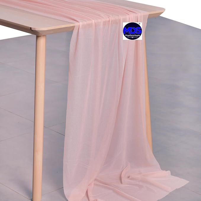 MDS Halloween Chiffon Table Runner - 10 Pack, 29 x 170 Inches, 14ft Each - Sh...