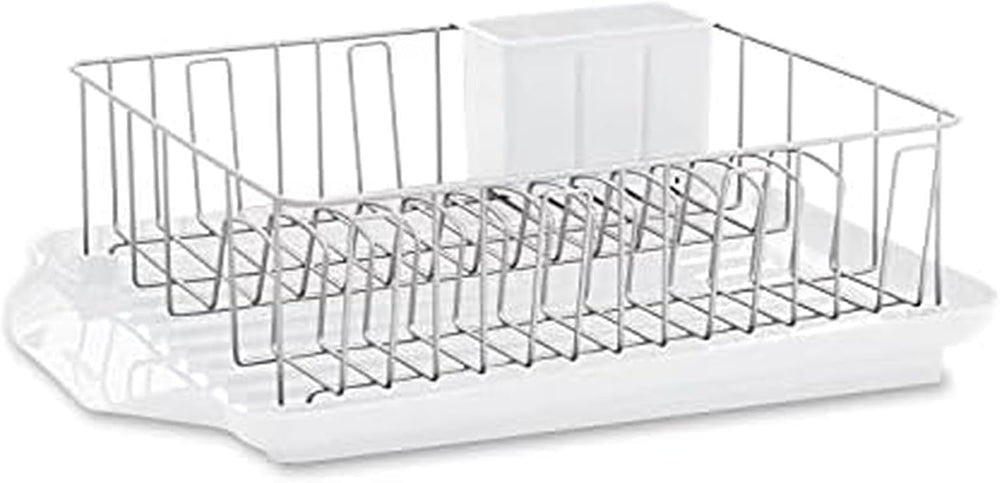 Farberware Classic Large Rust Resistant Full Dishrack with Removable 3 Compar...