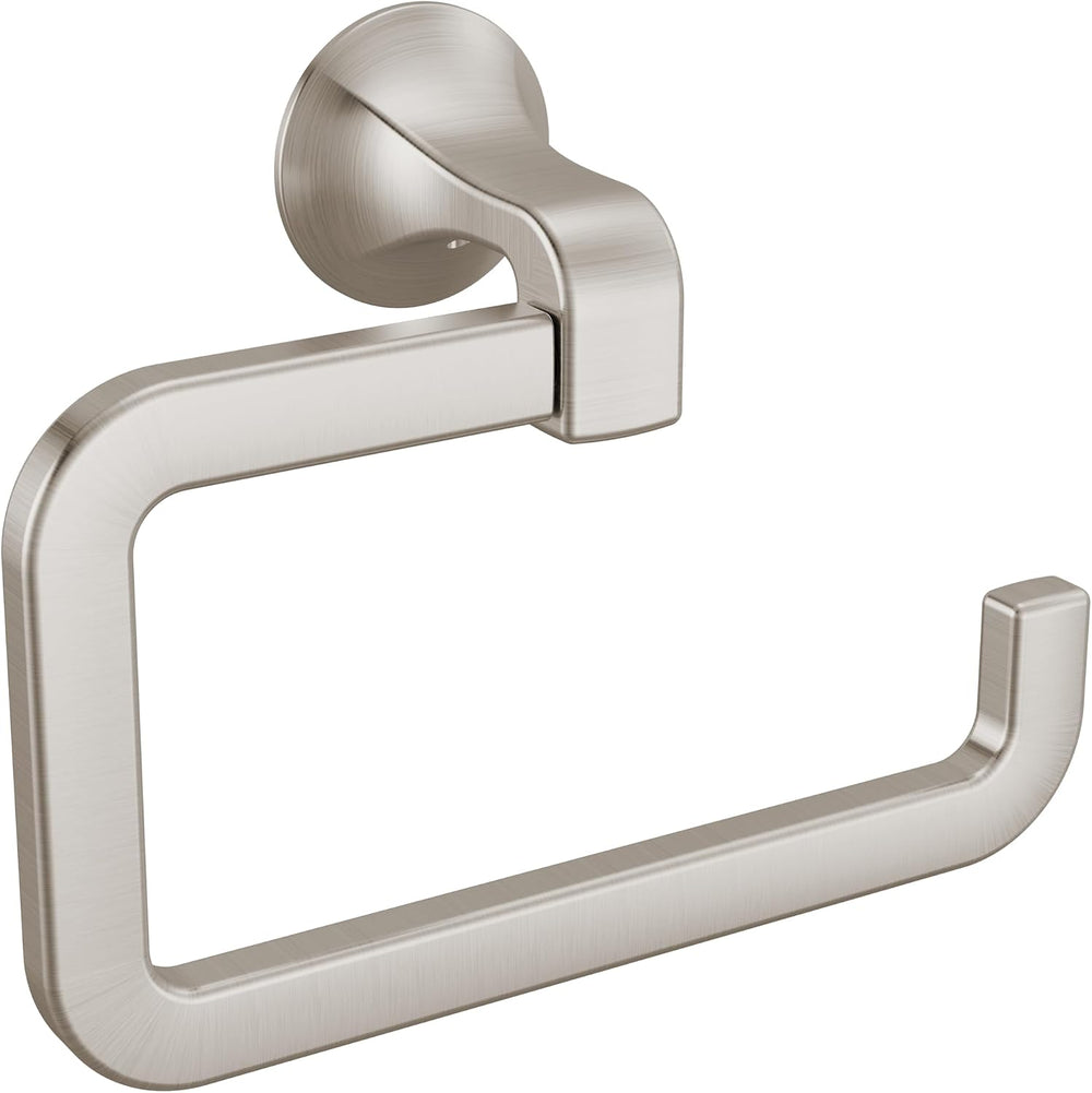 Delta Lineax Wall Mount Hand Towel Holder, Rectangle Towel Ring Bathroom Acce...