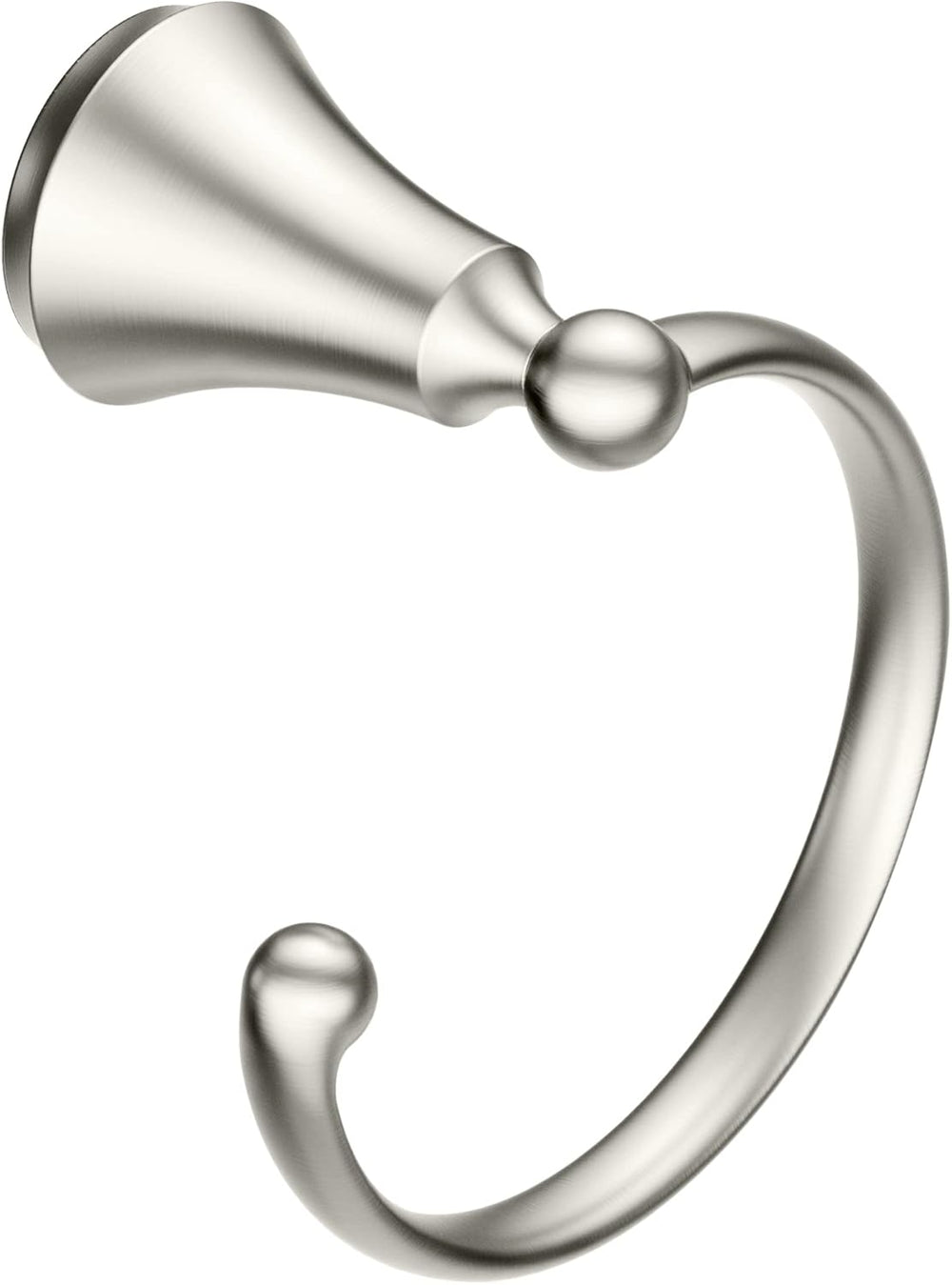 Moen YB5286BN Wynford Bathroom Hand Towel Ring, Brushed Nickel