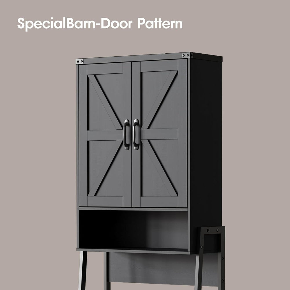 Vabches Over The Toilet Storage Cabinet with 2-Door Design Bathroom Organizer...