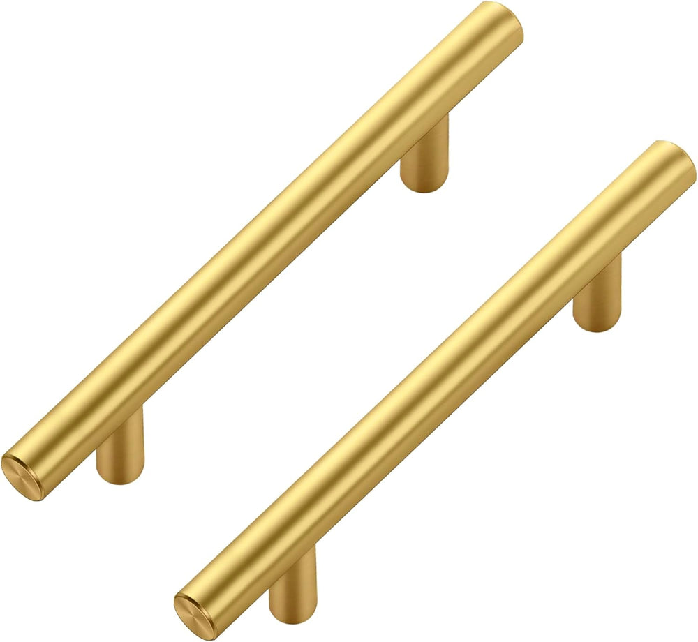 JOY DECOR 30 Pack Gold Cabinet Handles, 3-3/4 in Hole Center Cabinet Pulls