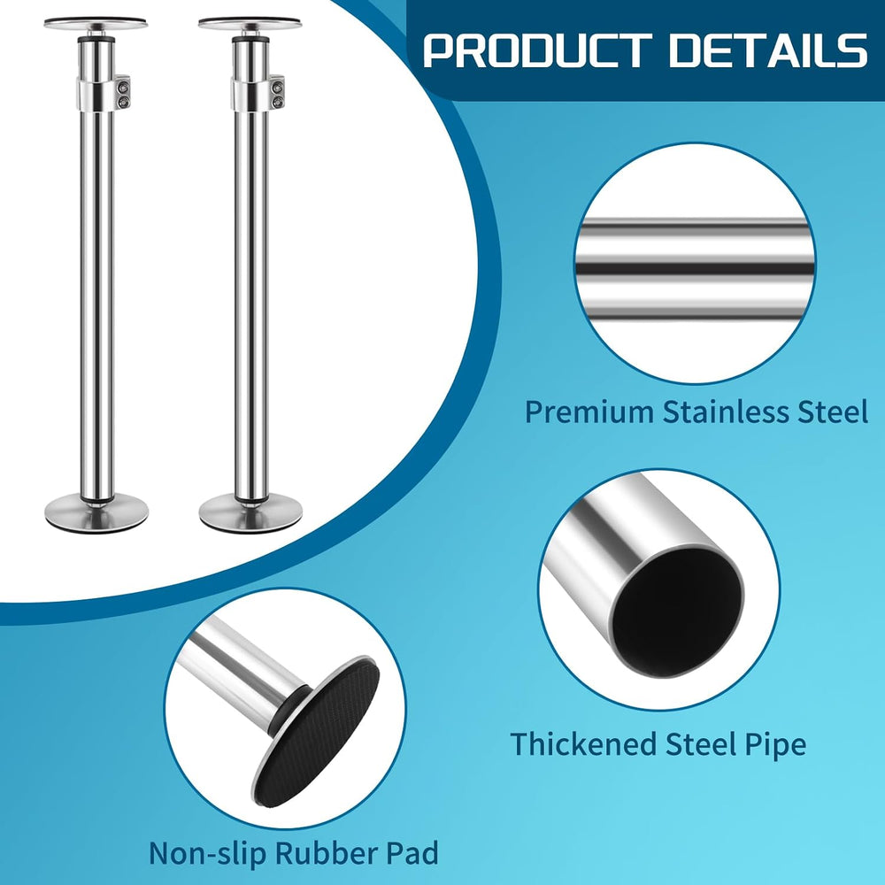 Undermount Sink Brackets, Stainless Steel, 2 Pack