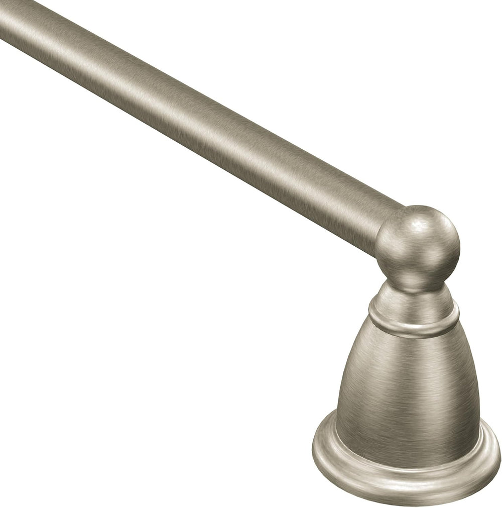 Moen Brantford Brushed Nickel 24-Inch Single Bathroom Towel Bar, Traditional ...