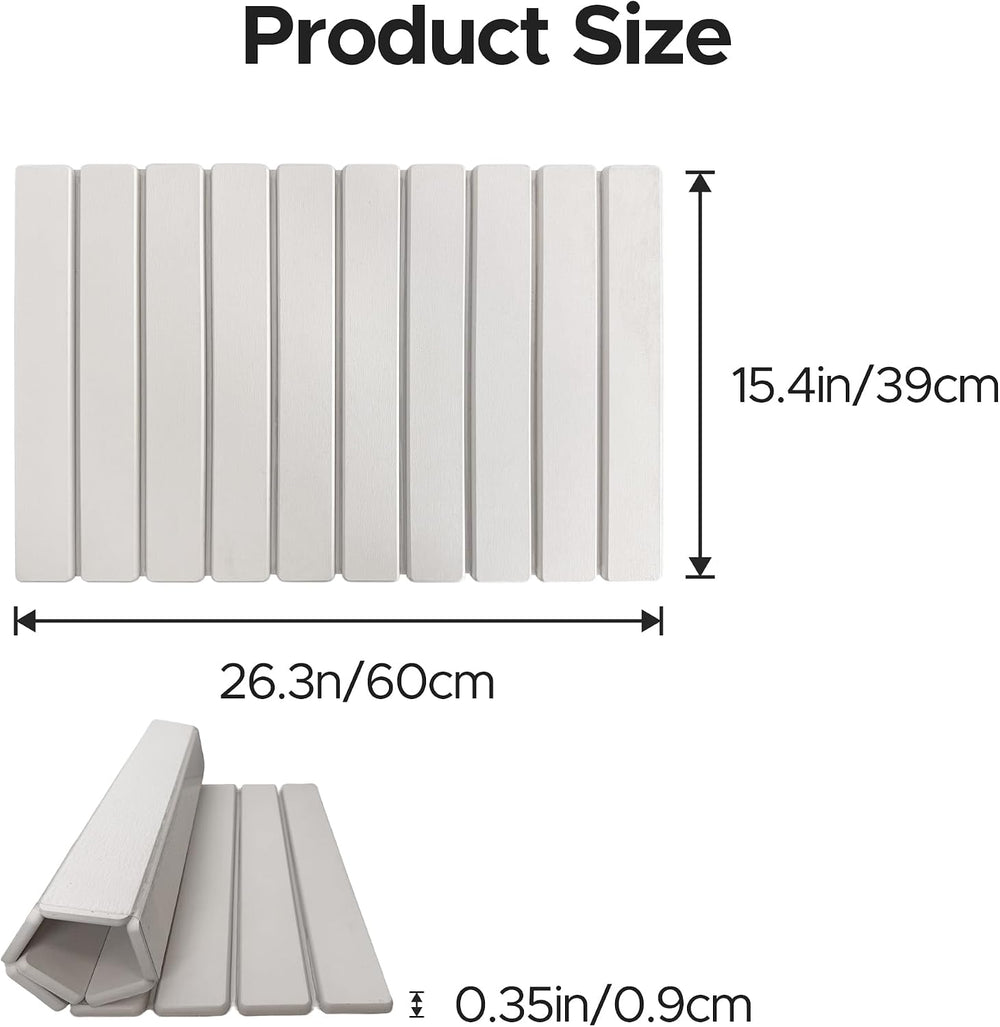 Stone Drying Mat of Kitchen Counter, Water Absorbent Diatomite Bath Mat