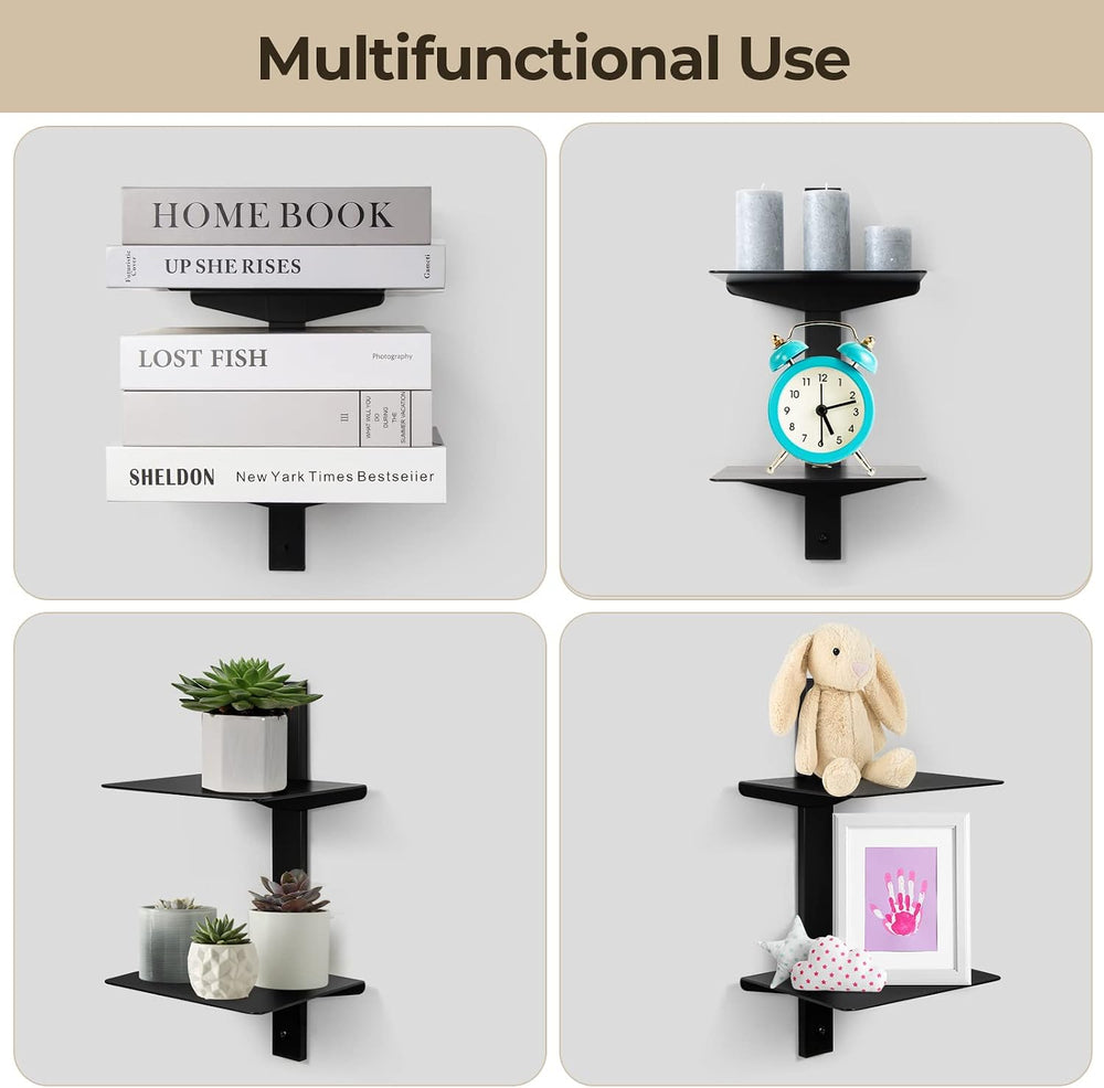 Floating Book Shelves for Wall, 8 Tier Invisible Floating Bookshelf, Vertical...