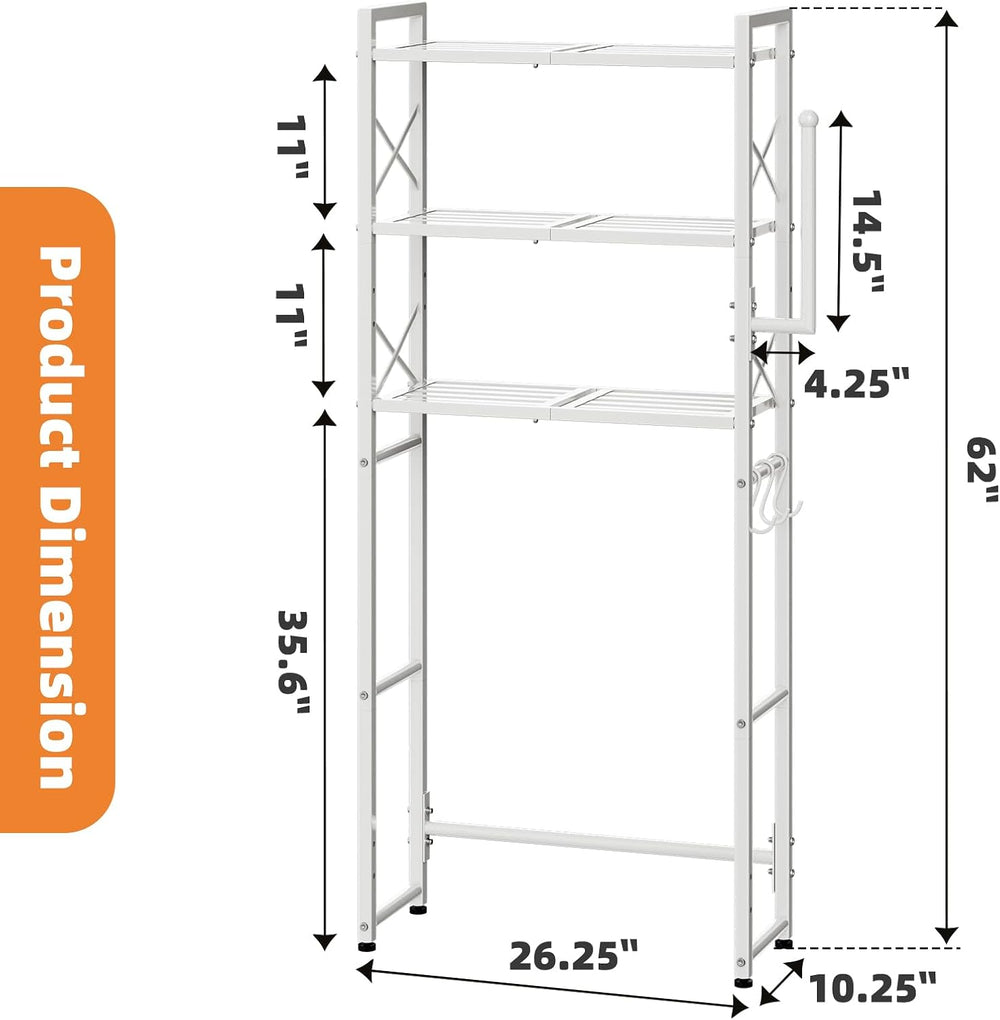Simple Trending Over The Toilet Storage Rack with Toilet Paper Holder, Heavy ...