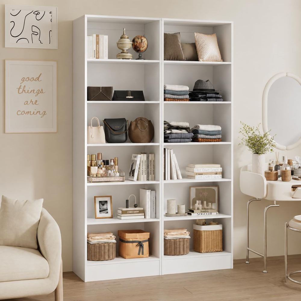 VOWNER 50'' Closet Organizer System with 10 Adjustable Shelves