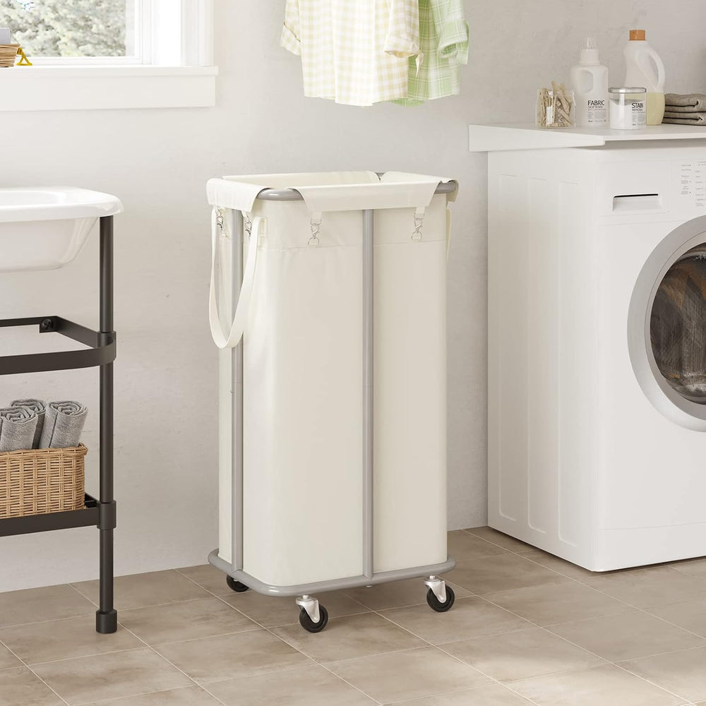 WOWLIVE 100L Rolling Laundry Basket with Wheels, Tall Laundry Hamper