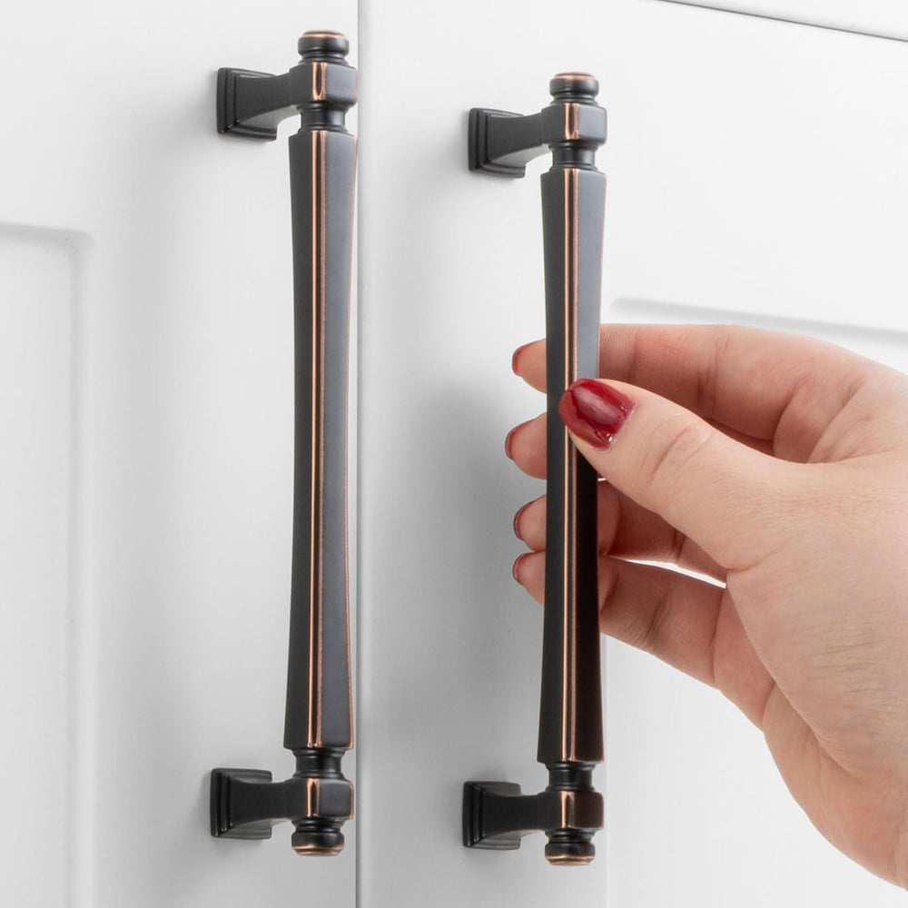 5 Inch Oil Rubbed Bronze Cabinet Pulls 10 Pack French Style P2501