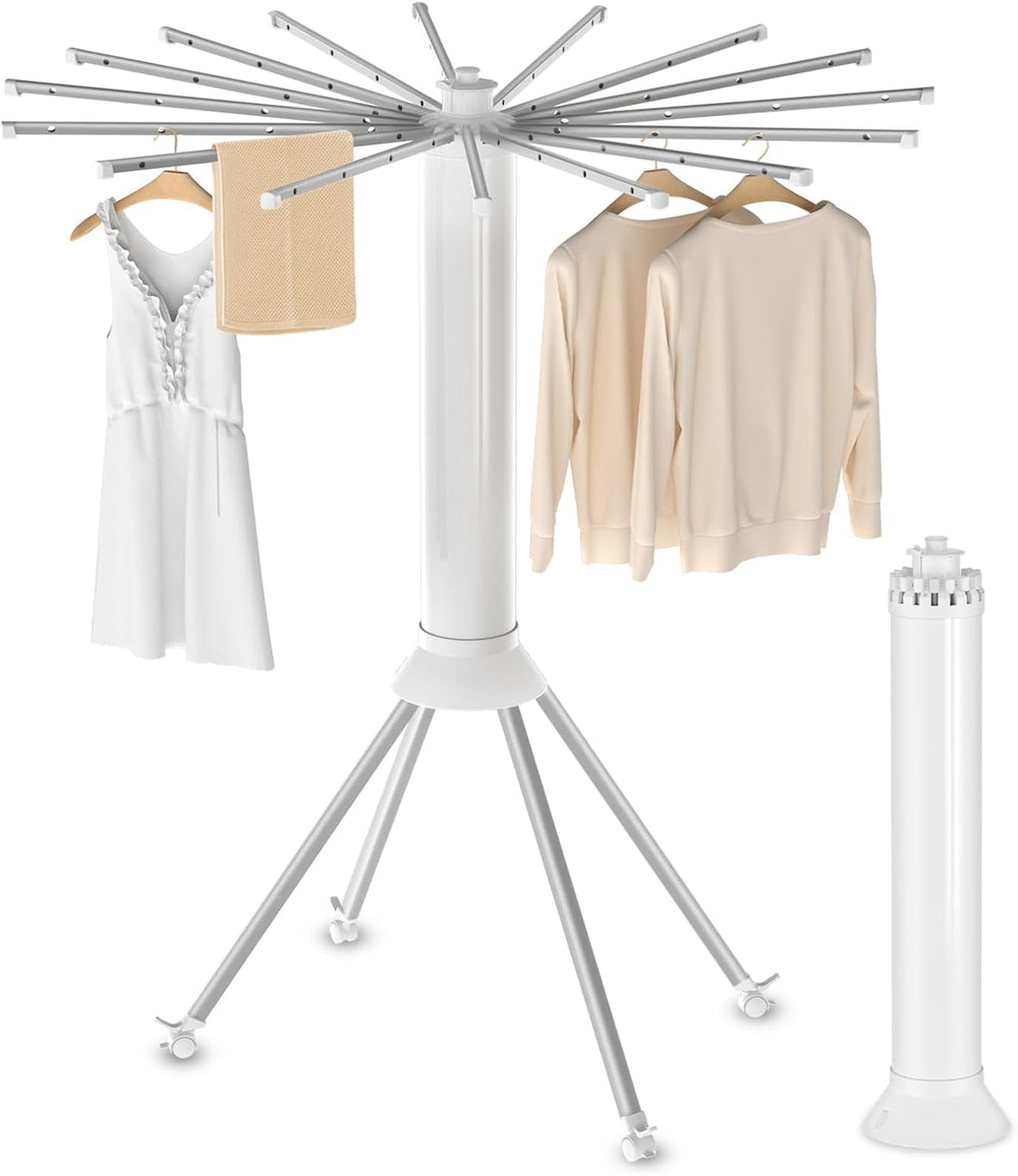 4-Legged Clothes Drying Rack Foldable, Outdoor Collapsible Drying Rack Clothi...