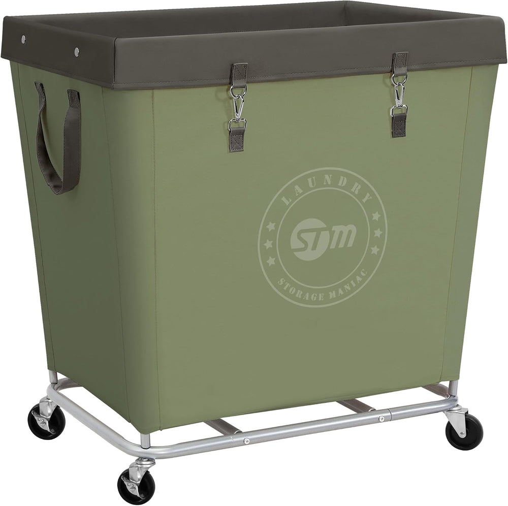 STORAGE MANIAC Commercial Laundry Hamper with Heavy Duty Steel Frame, 320 L I...