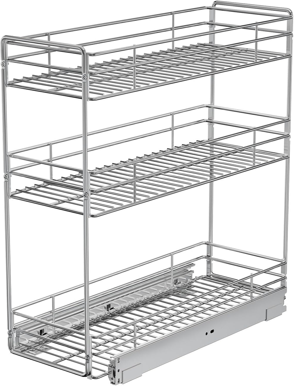 Pull Out Spice Rack Cabinet Organizer 9½" W x 20½" D, 3 Tier Heavy ...