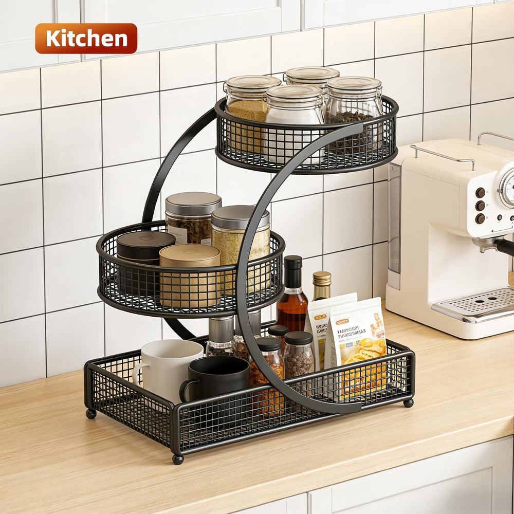 Makeup Organizer Countertop for Vanity, 3 Tier Bathroom Bedroom Counter Skinc...