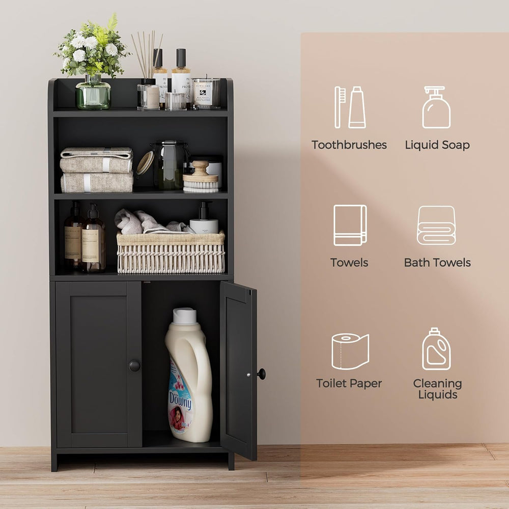 Homhedy Small Bathroom Storage Cabinet, Toilet Paper Storage Cabinet
