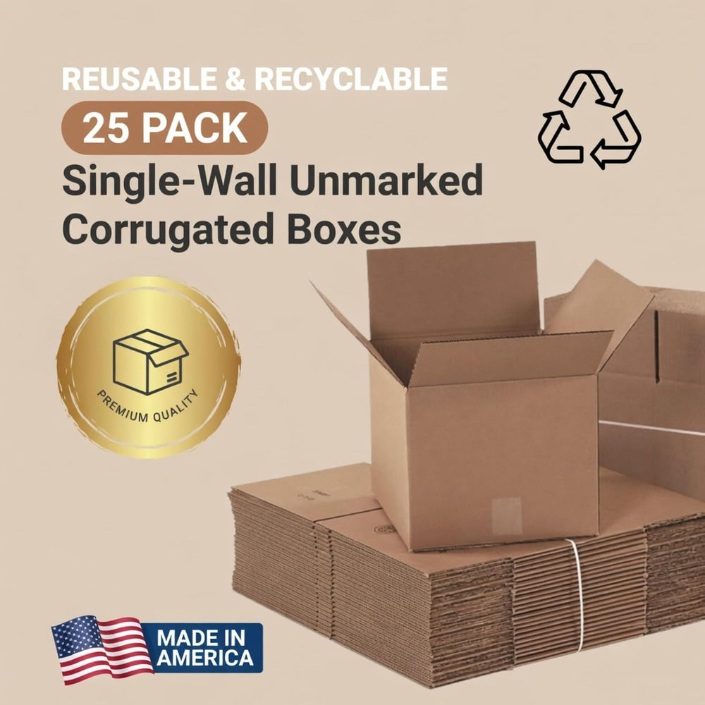 14"L x 14"W x 14"H Small Shipping Boxes, 25-Pack | Square Kraf...