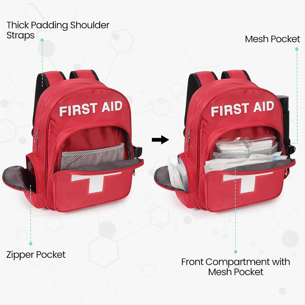 Gatycallaty First Aid Bag Empty Backpack Emergency Bags First Responder Traum...