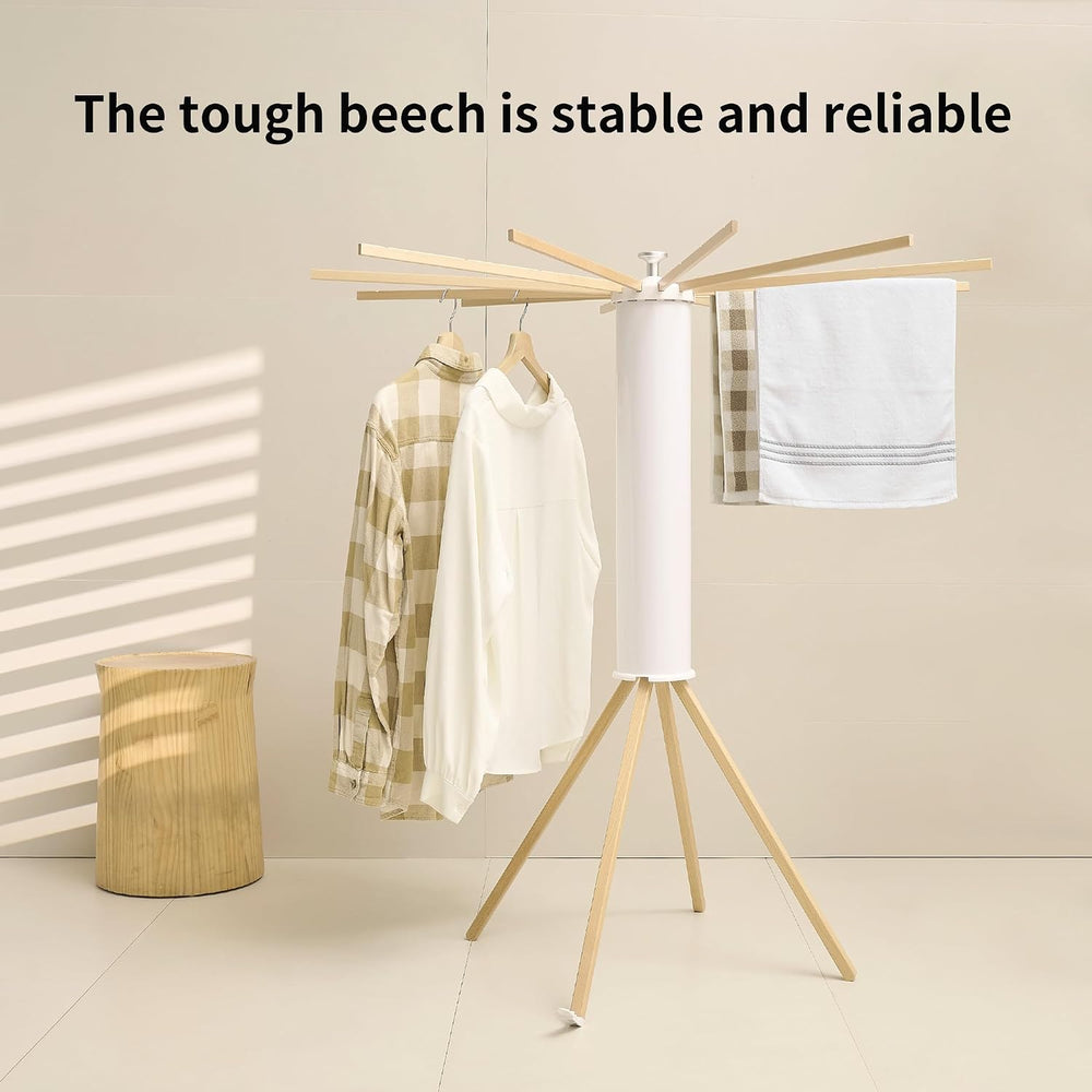 JOOM Four Legs Clothes Drying Rack, Garment Rack Portable and Foldable Space ...