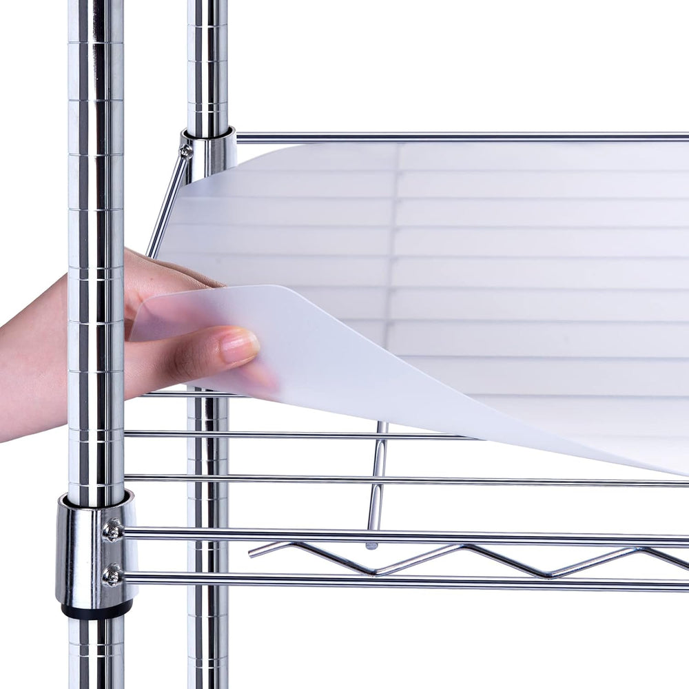 BRIAN & DANY Wire Shelf Liner Set of 10, 18" X 48", Transparent