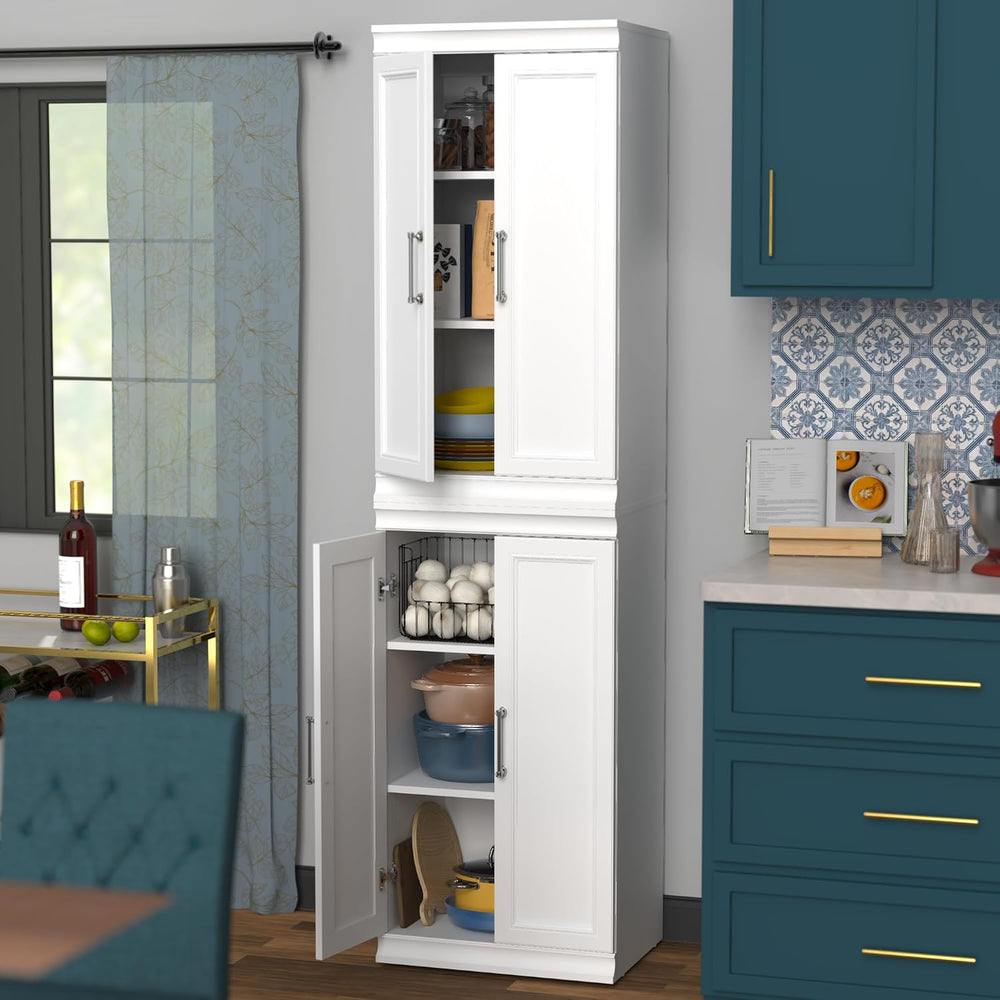 ClosetMaid Modular Storage 21.38-inch W 6-Shelf Wood Closet System with Doors...