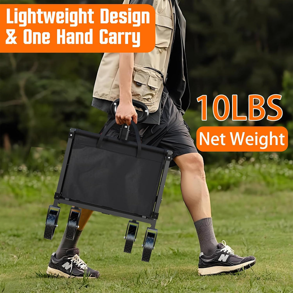 Yozoia Wagons Carts Foldable, Lightweight Portable Utility Shopping Cart with...