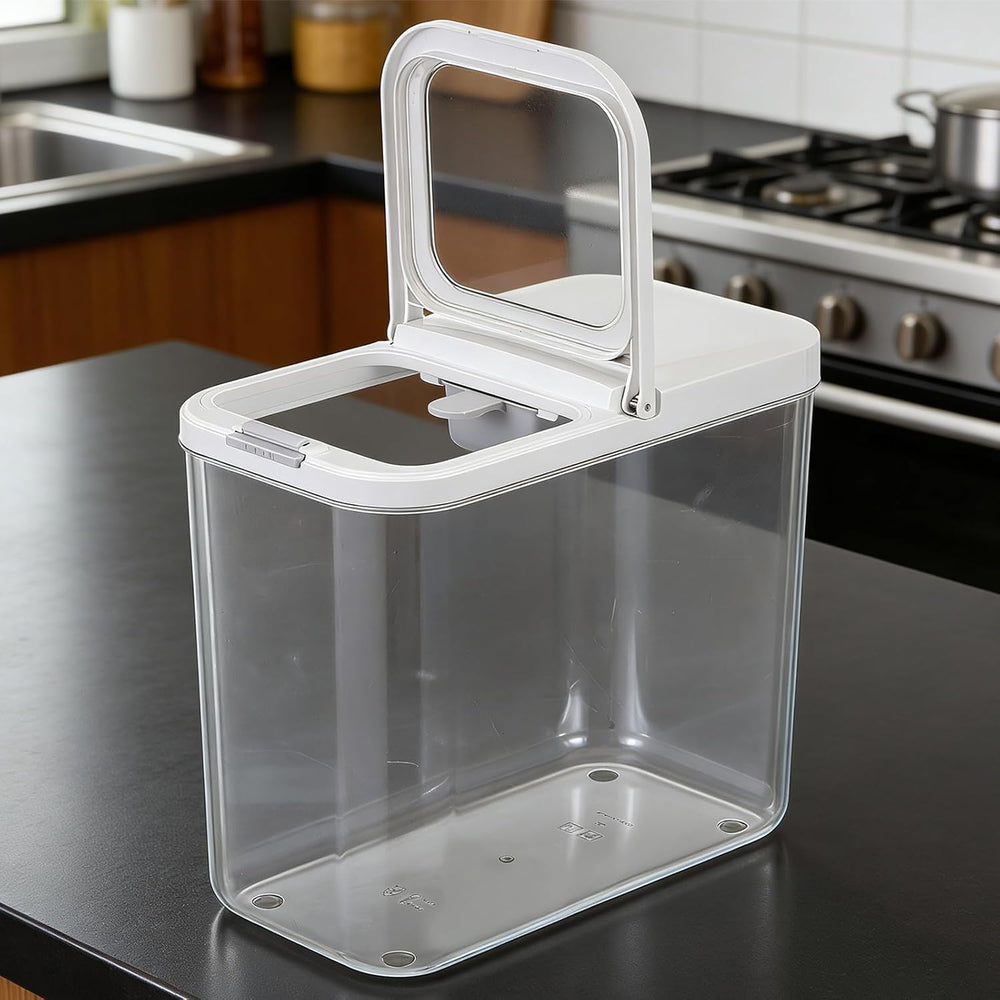 YEXEXINM Pet Food Storage Container with Lid & Scooper 10-15lbs/12L Dog F...