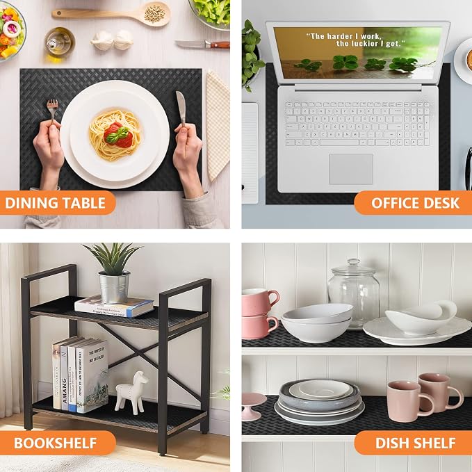 Shelf Liners for Kitchen Cabinets Refrigerator Liners Waterproof & Oil-Proof