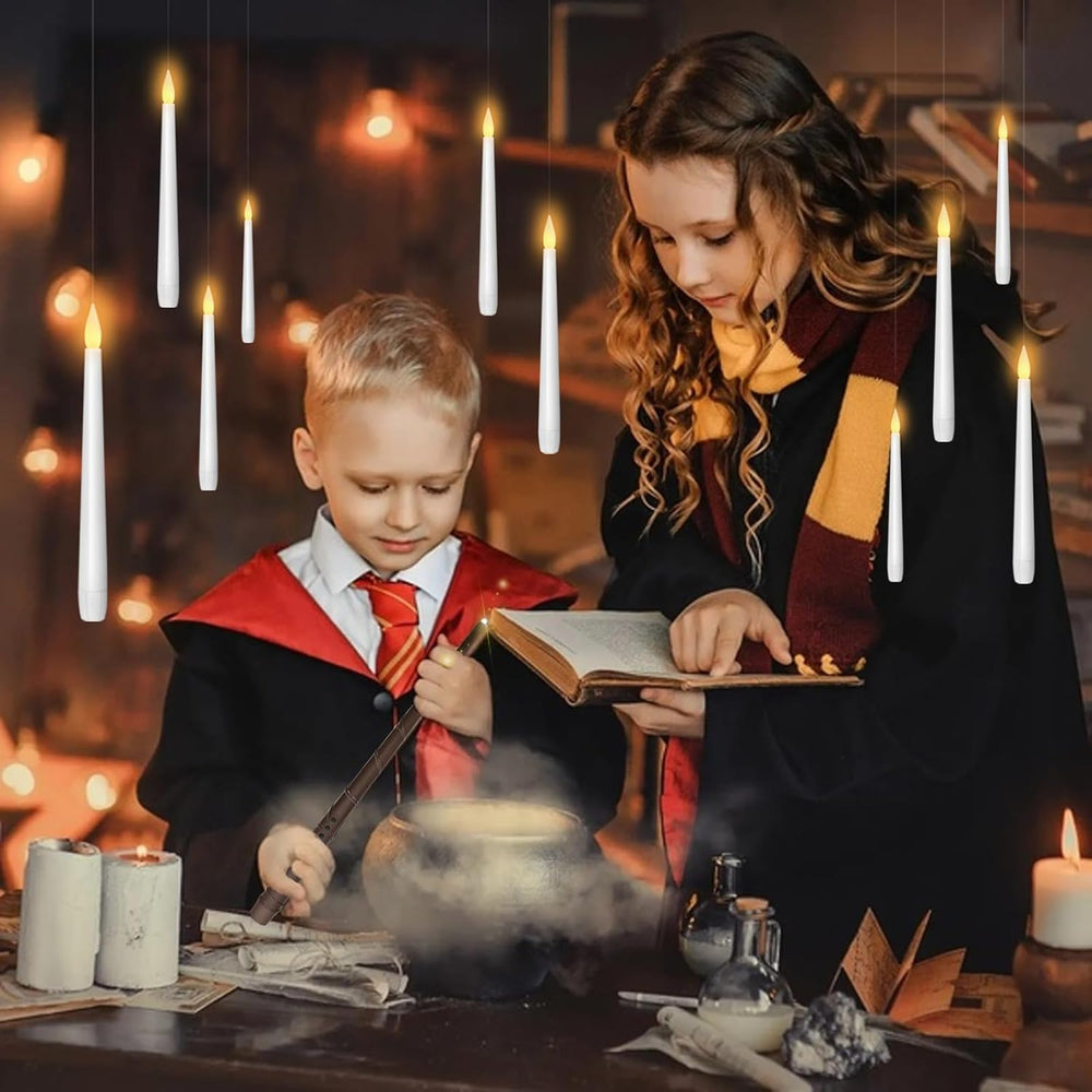 kakoya Flameless Floating Candles with Wand,20 Pcs Magic LED Hanging Taper Ca...