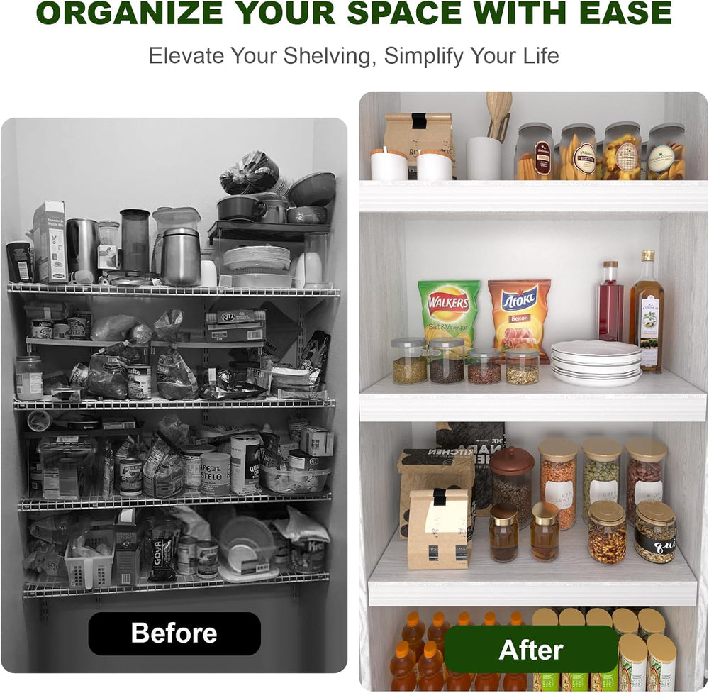 Wire Shelf Cover, PVC Wire Rack Covers for Pantry 40" W X 16" D