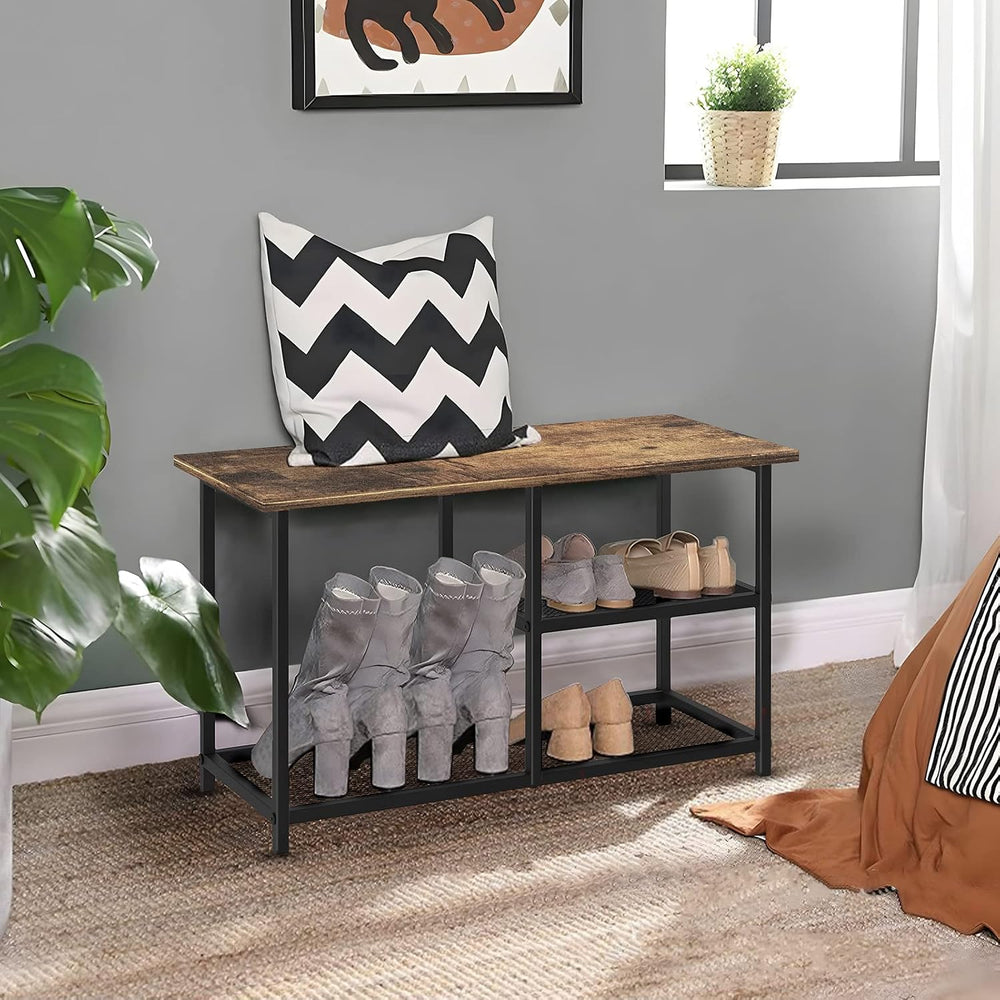 Shoe Rack Bench for Entryway 3-Tier, Free Standing Shoe Racks, Narrow Shoe Ra...