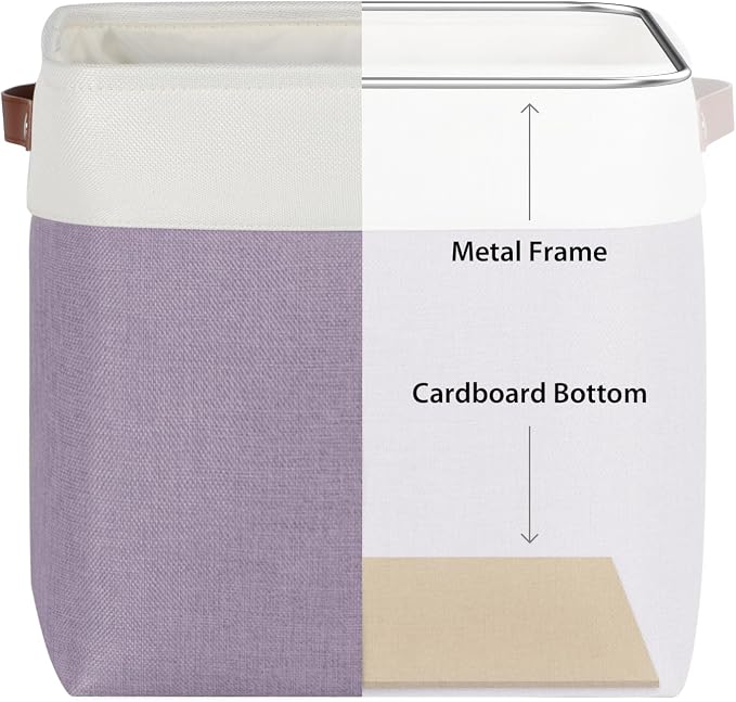 Univivi 13 x 13 x13 Cube Storage Baskets Storage Bins (4 Pack)