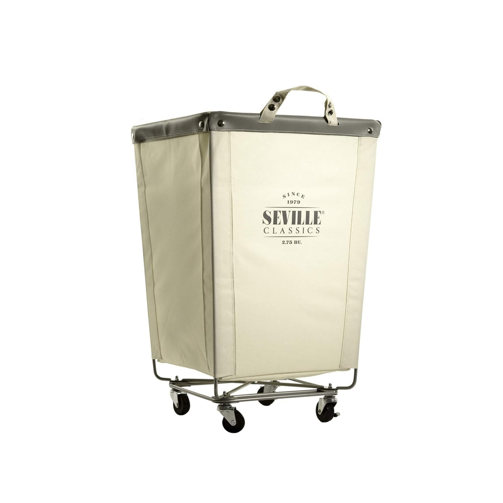 Seville Classics Large Commercial Heavy Duty Rolling Steel Frame Laundry Hamp...