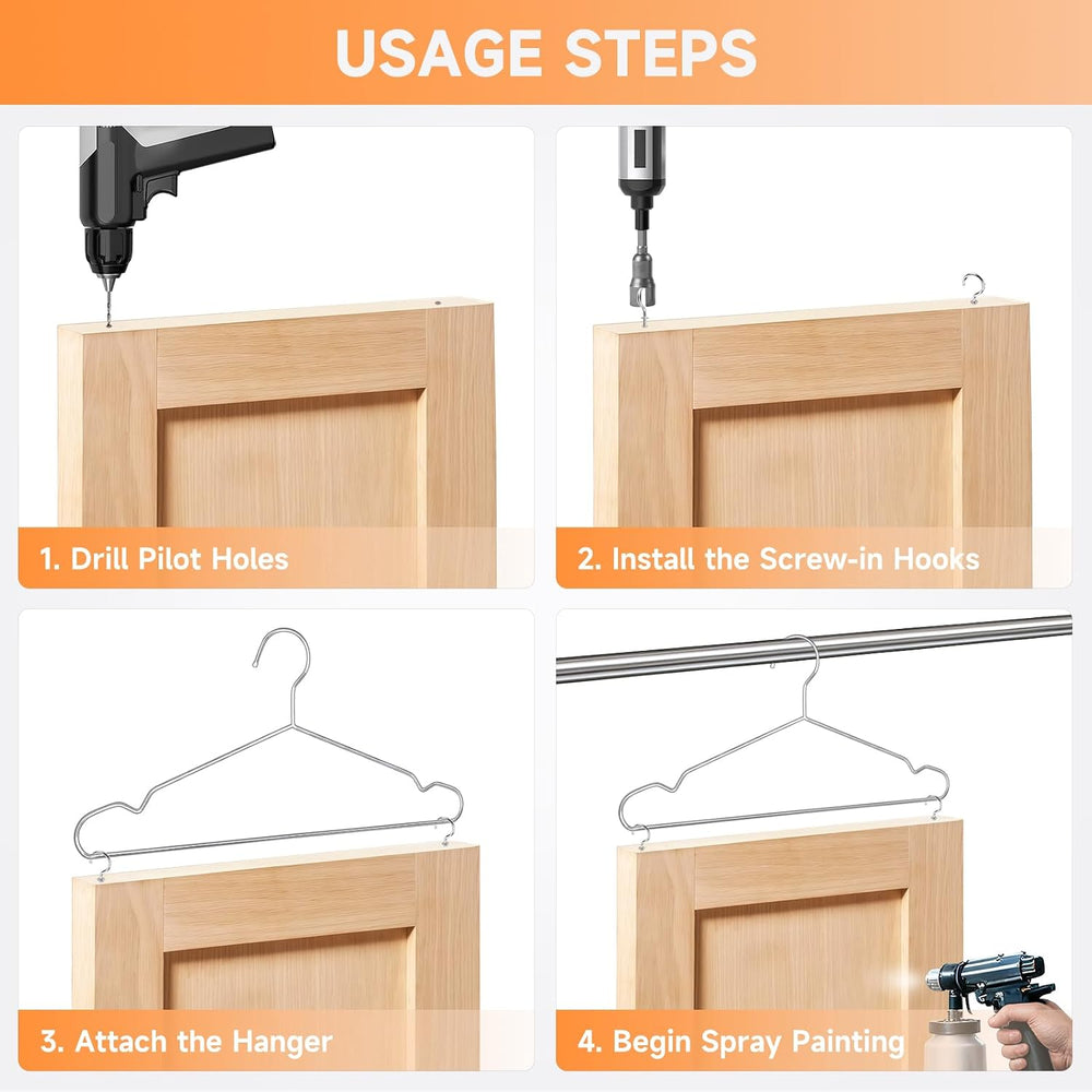 20 Pack Cabinet Door Hangers for Spray Painting & Paint Drying - Complete...