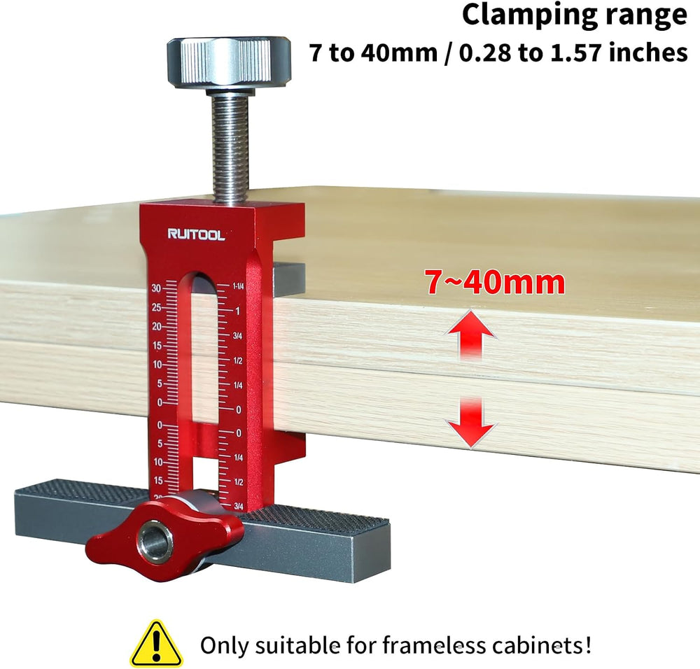 RUITOOL 2-in-1 Cabinet Door Mounting Jig for Frameless Cabinets Only