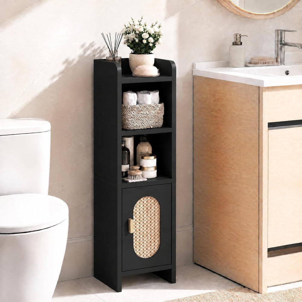 Small Bathroom Storage Cabinet,Narrow Toilet Paper Cabinets