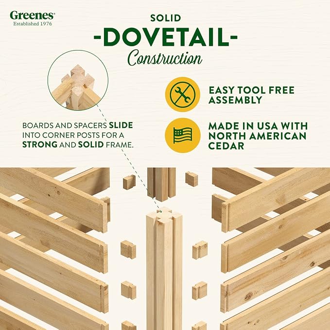 Greenes Fence Cedar Wood Composter