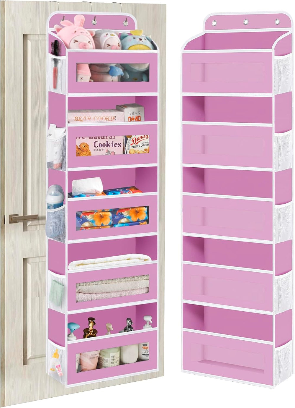 Over The Door Organizer, 5 Shelves Closet Door Hanging Organizer